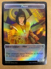 MTG 1x FOIL Pilot / Spirit Token Kamigawa: Neon Dynasty Magic Gathering x1 NM