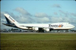 EB19 Original aircraft slide / Dia Tower Air B747 N605FE