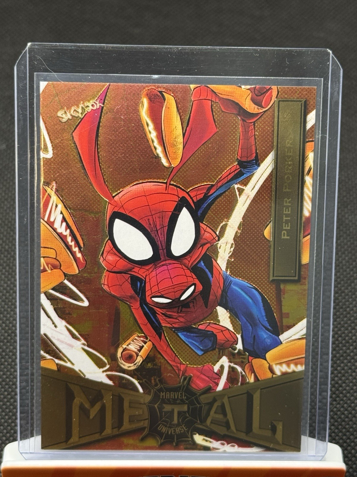 2021 Skybox Metal Universe Marvel Spider Man Peter Porker Gold FX #65