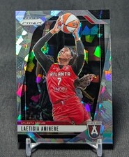 Laeticia Amihere Silver Cracked Ice 2024 Panini Prizm WNBA Card 54 Atlanta Dream