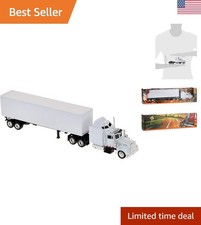 Kenworth W900 Diecast Model Truck: Unmarked White 1/43 Scale Collector's Piece