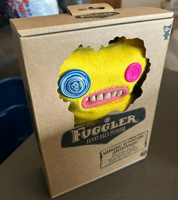 SEALED ORIGINAL FUGGLER - INDESICIVE MONSTER ( YELLOW ) - 22CM GEN 1 - TOOTH TED