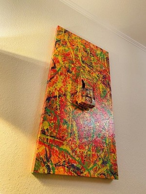 Original Gemälde Lamborghini Diablo SV Kunstwerk Unikat Einzelstück