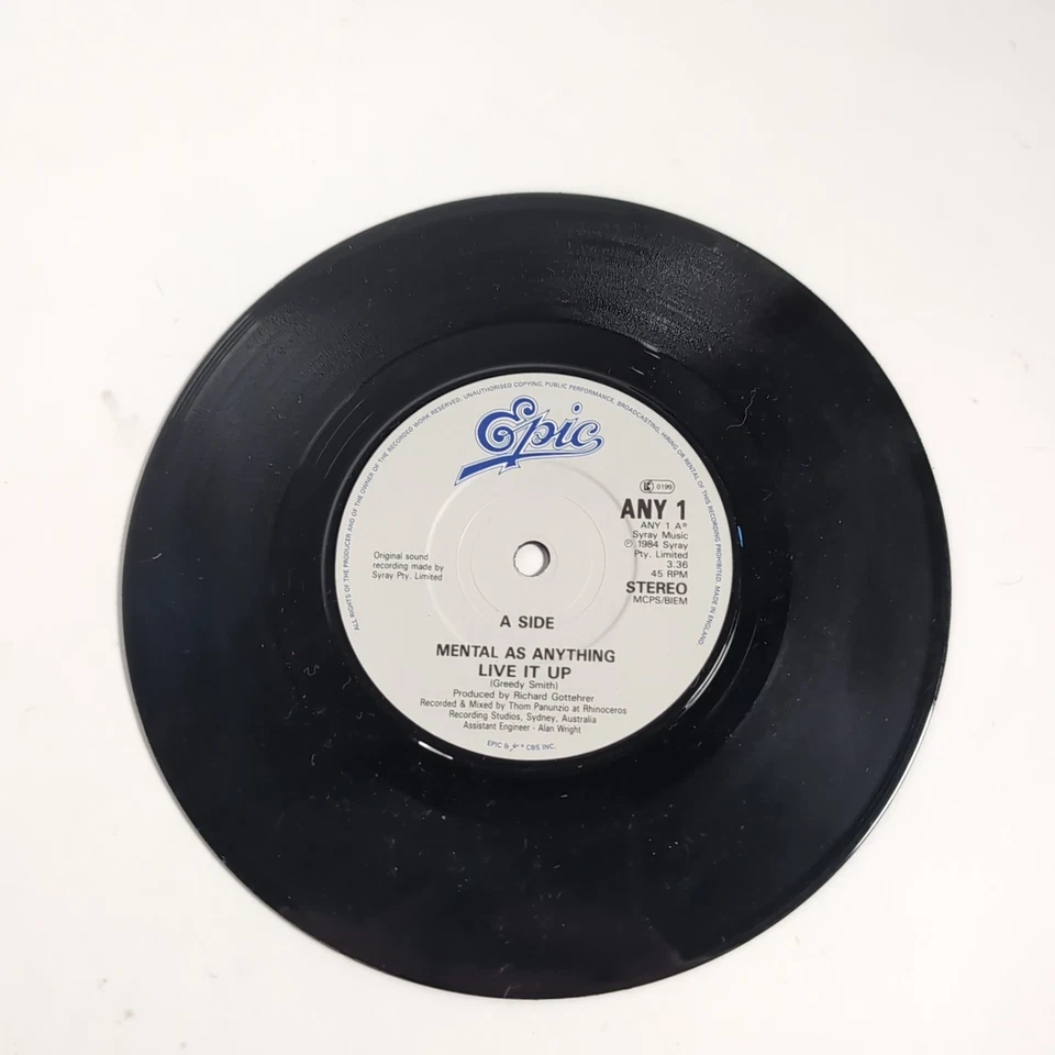 Mental As Anything - Live It Up Vinyl - Image 4 of 4
