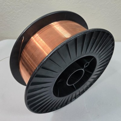 33 lb Copper Coated MIG Welding Wire 10.5in Spool Nearly Full Unbranded