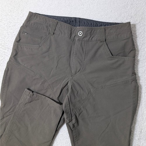 Kuhl Resistor Rock Pants Mens 32/30 Olive Green Stretch Articulated Nylon Flex