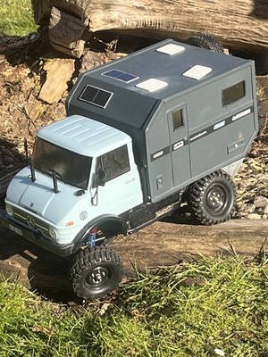 Tamiya CC02 S Mercedes Benz Unimog 406 Camper Crawler Offroad RC 1:10 Scaler