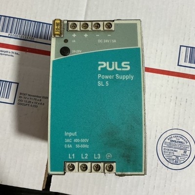 PULS SL5.300 Power Supply 24-28VDC 5A 400-500VAC 120W Blue/Silver