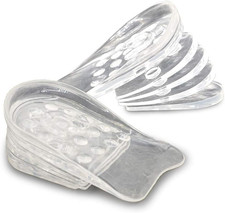 Dr.Foot Adjustable 5-Layer Height Increase Insoles, Silicone Heel Cushion Insert