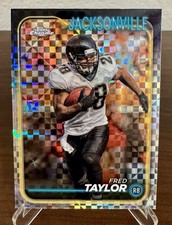 2024 Topps Chrome Fred Taylor #89 X-Fractor Refractor - Jacksonville Jaguars