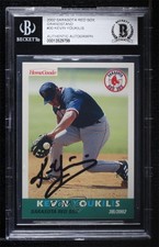 BAS 2002 Grandstand Sarasota Red Sox Kevin Youkilis BGS Authentic Auto ow6