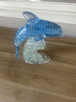 Be Puzzled Deluxe 3D Crystal Puzzle - Blue & White Dolphin