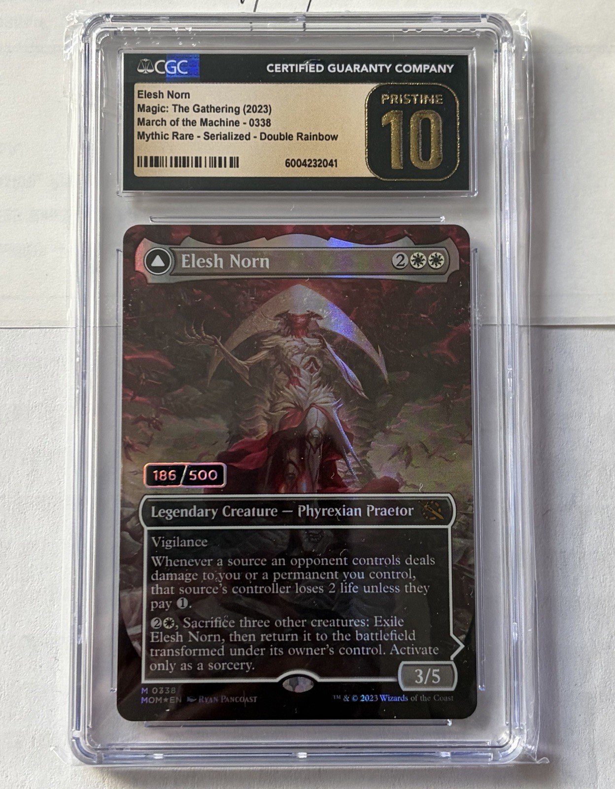 MTG CGC Pristine 10 Elesh Norn Serialized March Of Machines