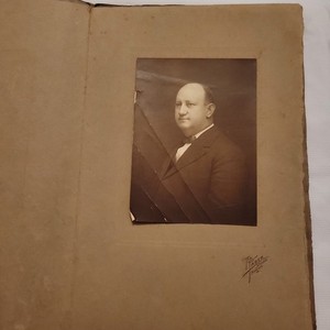 Lot 3 Vintage Original Black & White Mounted Matted Portrait Photos Signed