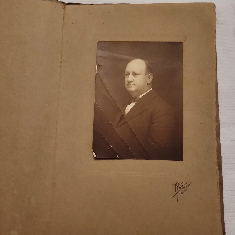 Lot 3 Vintage Original Black & White Mounted Matted Portrait Photos Signed
