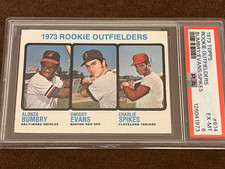 1973 Topps Baseball - #614 Rookie Outfielders (Bumbry/Evans/Spikes) EXMT PSA 6