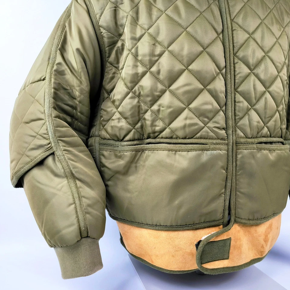 Chevignon Jacke Cosmo grün Gr. L Lammleder Bund Cosmos - Image 3 of 4