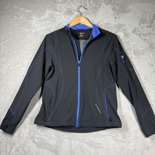 Brooks Jacket Womens Medium Black Running Zip Pockets Shelter Technology Track