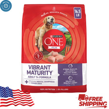 Purina ONE Dry Senior Dog Food Plus Vibrant Maturity Adult 7 Plus Formula 31.1LB