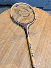 Lovely Wooden Dunlop Court Star Squash Racket In Great Vintage Condition