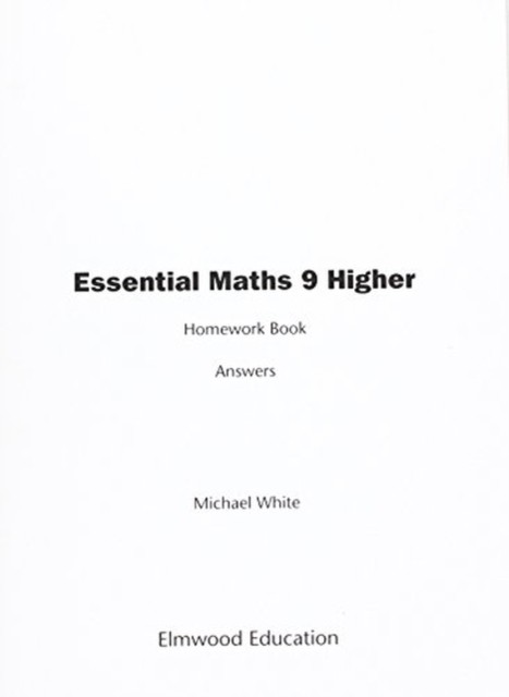 Essential Maths 9 Higher Homework Book Answers by Michael White (Paperback Book) - Image 5