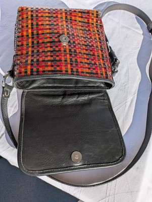 AVORIO The Original Leder Tasche Geflochten Made in Italy Schultertasche