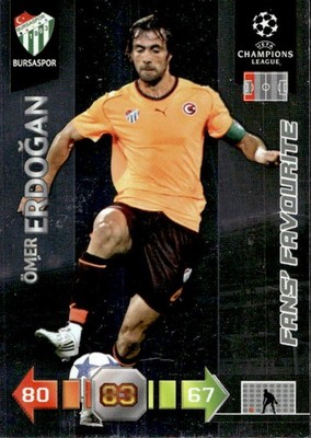 panini figurine adrenalyn xl champions 2010/11 # BURSASPOR Omer Erdogan