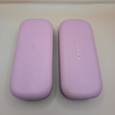 KATE SPADE Pink Sunglass Eyeglass case PAIR 2 Large Weekender Designer Travel