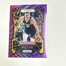 2023-24 Panini Prizm Monopoly   Nikola Jokic #1 Purple Wave SP - Denver Nuggets