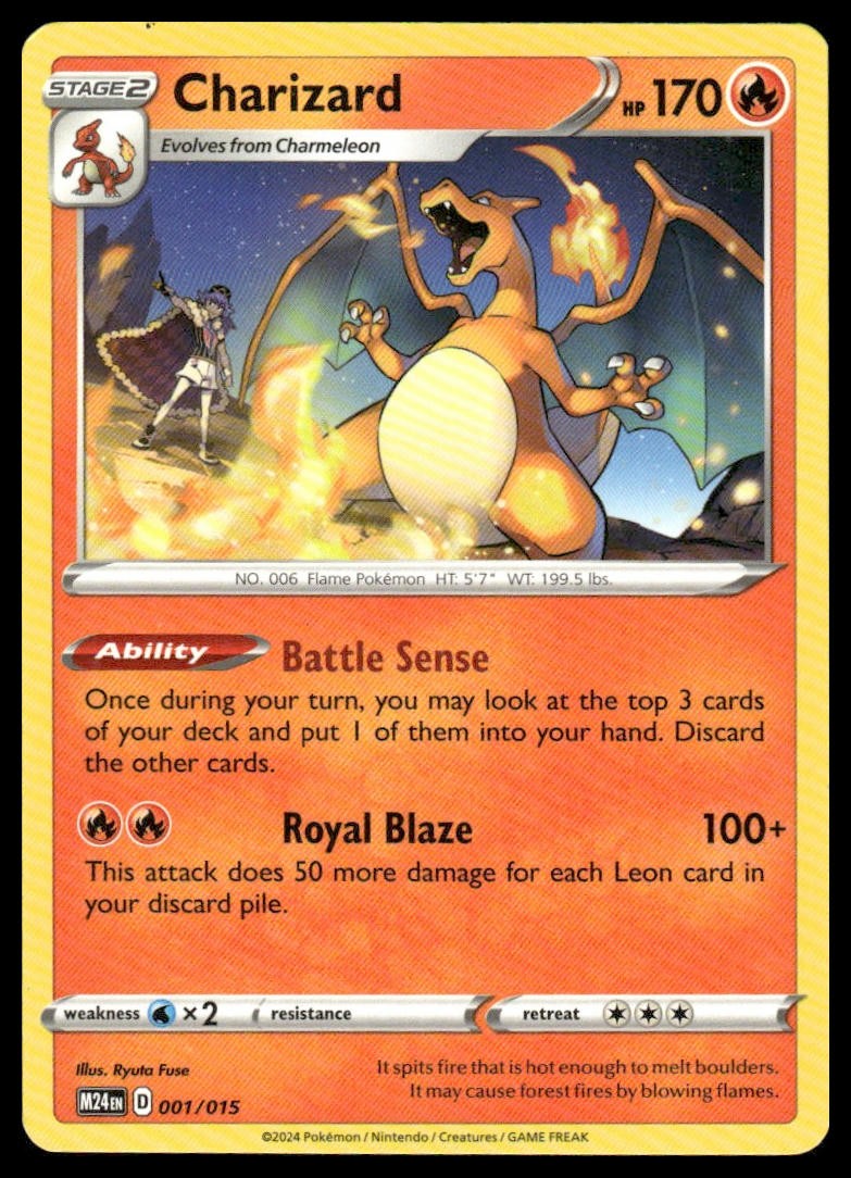 Charizard 001/015 Promo McDonald's Promos 2024 Pokemon Lightly Played