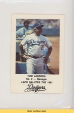 1981 Los Angeles Dodgers Police Tommy Lasorda Tom HOF READ 5hy