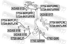 Für FEBEST 1724-8KFUPRR UPPER RIGHT FRONT CONTROL ARM AUDI A4