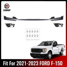 For 2021 2022 2023 Ford F-150 Front Upper Bumper Cover Trim Primed w/ Brackets