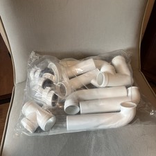 Angled Floor Toilet Fixing Kit Plumbing Plastic Fittings LOT