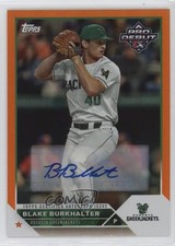 2023 Topps Pro Debut Orange Foil Auto 12/25 Blake Burkhalter #PD-187 Auto 7ba