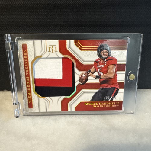 2025 National Treasures Collegiate Patrick Mahomes Patch Gold Holo 09/10