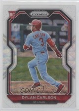 2021 Panini Prizm Tier II White Wave Prizm Dylan Carlson #138 00gy