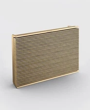 Beosound Level 105W Portable Wifi Speaker  GOLD And  Natural Oak Wood Cover