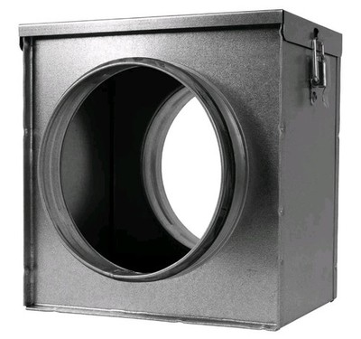 8 Inch Filter Box - Inline Duct Filter for Round Duct - Galvanized Steel Air...