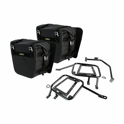 Pannier Racks with Nelson Rigg Sierra Dry Saddlebags Black for