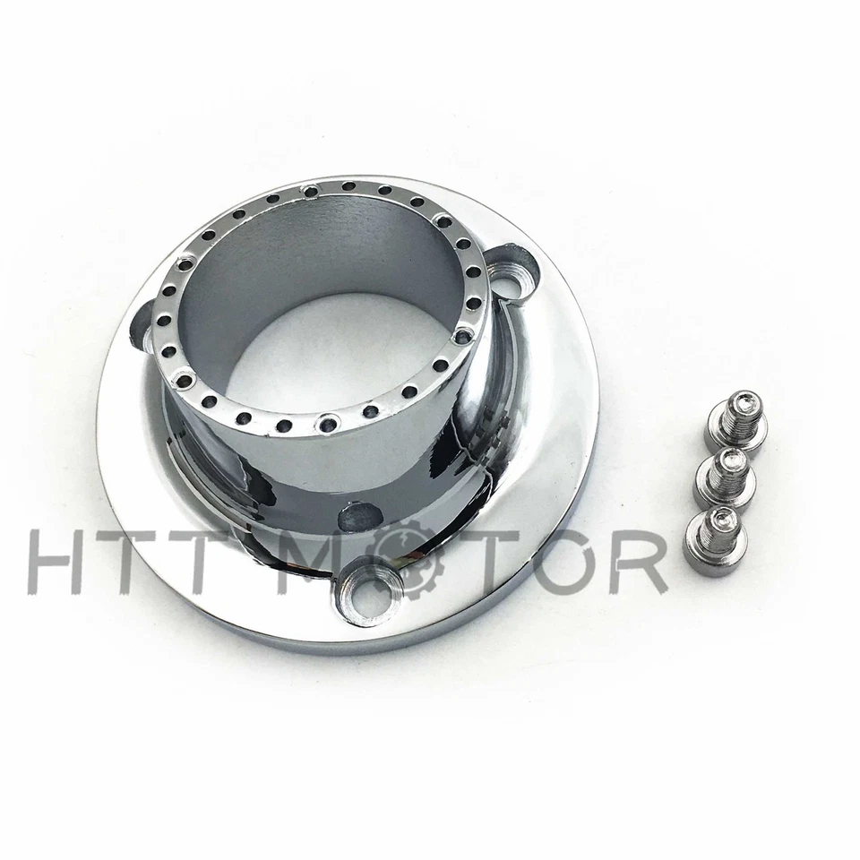 Silenciador de punta de escape cromada toma de corriente para Yamaha Bruin 350 Grizzly 350 660 ATV Foto 4 de 4