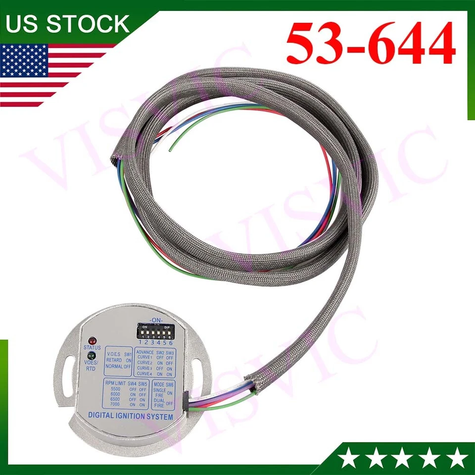 Single Fire Electronic Ignition Module 53-644 For Harley Electra Glide,Sportster Foto 4 de 4