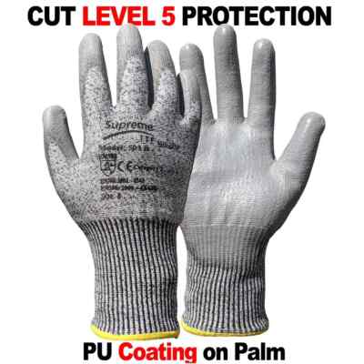 CUT RESISTANT LEVEL WORK GLOVES THORN PROOF GRIP