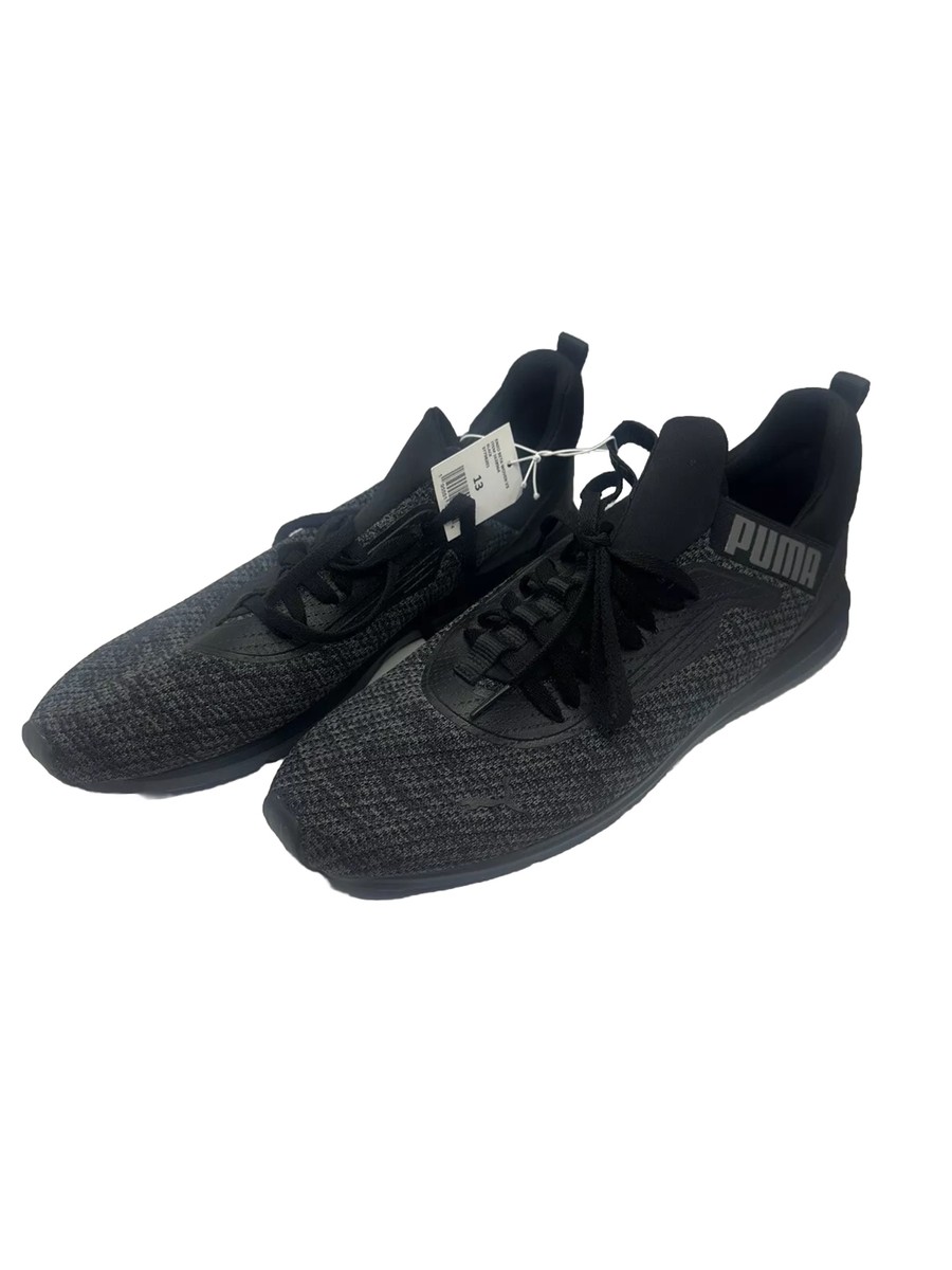 PUMA Men's BLACK Enzo Beta Woven V3 Soft Foam Plus Sneaker