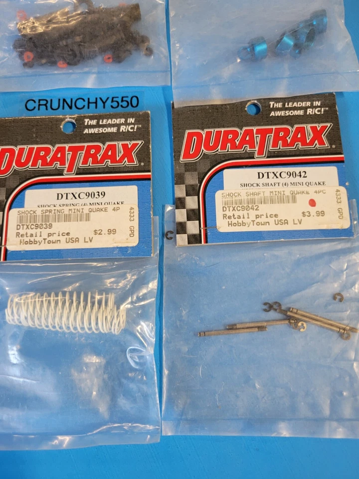 Vintage Duratrax Mini Quake Shock Parts Lot (5) DTXC9043 RC Part - Image 3 of 4