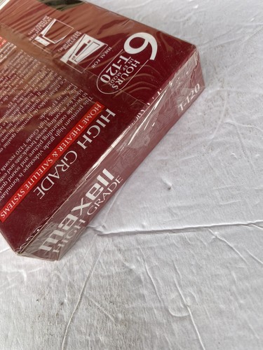 Maxwell Video Cassette High Grade T-120 6 Hour VHS Brand New Sealed - Picture 4 of 7