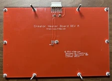 Flashforge Creator Heater Board Rev A with Glass Build Plate