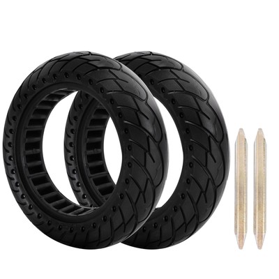 RUTU 2 PCS 10x2.5 Inches Solid Tire for Segway Ninebot MAX G30 G30P G30LP Got...