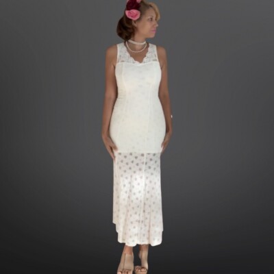 designer lace wedding dresses Arabesque Long Sleeve Lace Wedding Dress Sheath by Claire Pettibone main image 1