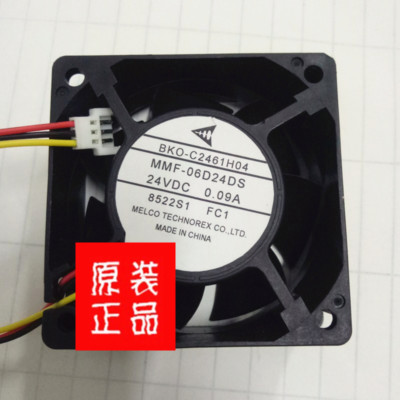 1 PCS MELCO  FAN  BKO-C2461H04 MMF-06D24DS-FC1   DC 24V 0.09A 6025 6cm 3 Pin